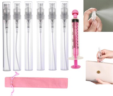 6 PCS 10ml spray bottles,cologne sample bottles,perfume sample bottles decants,perfume travel refillable,decants for perfumes