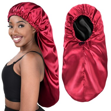 Long Bonnet Braid Bonnets for Sleeping Satin Bonnet Silk Bonnet Hair Braid Bonnet for Sleeping Bonnets for Black Women