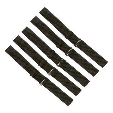 5 Pieces Black Adjustable Wig Elastic Bands Adjustable Elastic Wig Straps for Making Wig Cap Accessories (2.5cm)