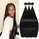 YAREESONG Straight Human Hair Bundles 12A Brazilian Human Hair 3 Bundles 100% Unprocessed Virgin Human Hair Weave Straight Bundles Human Hair Extensions Natural Black Color 22 24 26Inch