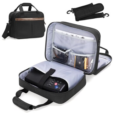 Yarwo Tattoo Kit Travel Bag, Double-layer Tattoo Supplies Carrying Case for Tattoo Stencil Printer, Tattoo Ink Organizer for 24 Bottles, Tattoo Guns, Tattoo Equipment and IPAD, Black (PATENT DESIGN)