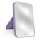 8-Inch Table Desk Vanity Makeup Mirror, Simple Portable Travel Mirror with Stand, Standing and Wall Hanging Dual-use, Purple