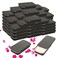 100 Pack Mini Metal Tin Empty Tin Containers with Slide Top Lids, Rectangular Metal Tin Boxes Containers for Storage Candies, Jewelry, Crafts, Pills, 2.36 X 1.3 X 0.4 (Black)