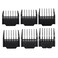 6 Pack Attachment Guide Comb Guards compatible with oneisall Low Noise Dog Clippers,Szie from 3mm-18mm Cut Length, Black
