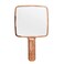 Hand Held Mirror Electroplate Mirror (Rose Gold, Square L)