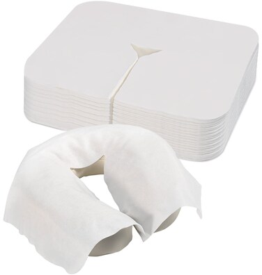 300 Count Disposable face Cradle Covers for massage table, Medical-Grade, Ultra Soft, Non-Sticking, Breathable Massage Headrest Covers for Lash Pillow