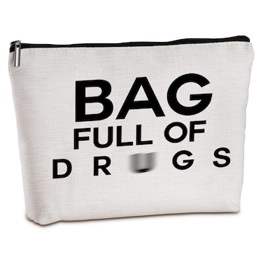 Funny Pill Medicine Bag Travel Makeup Bag Nurse Practitioner Doctor Gifts for Women Her Mom Niece Sisters Daughter Patient
