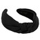 Headbands for Women Black Satin,Elegant Knotted Headband for Women Made of Non-Slip Silk Quality Satin Fabric, Top Knot Head band is Womens Headbands Fashion Designer