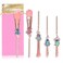 Makeup Brushes 5PCS Cartoon Girl Makeup Brushes Set Premium Synthetic Foundation Brush Blending Face Powder Blush Concealers Eye Shadows