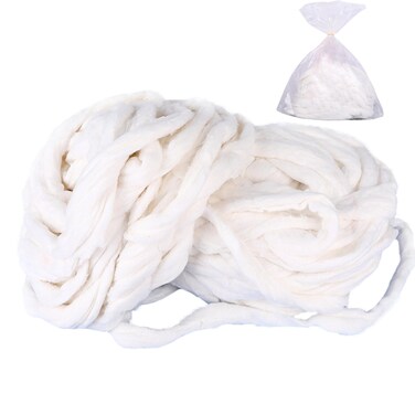300g Pure Cotton Premium Beauty Coil，Organic Cotton Balls, Cotton Beauty Coil Salon Coil Cotton Roll ，Super Soft,About 100 Ft / 30 M, for Professional Manicures and Salon for Everyday Household Use