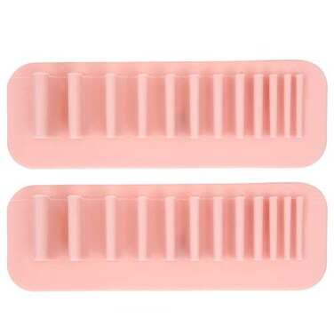 Makeup Brush Drying, Brush Drying Rack 2 Pcs Collapsible Holder Stand Tree Tray Support Display Silicone Cosmetic Brush Drying Rack for Makeup Artist Nail Brushes Paintbrushes