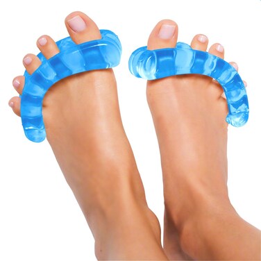 YogaToes&reg; Classic for Women - Small Fits 7 and up Sapphire Blue: Toe Stretcher &amp; Toe Separator. Fight Bunions, Hammer Toes, Foot Pain &amp; More!