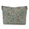 Vintage Makeup Bag, green cosmetic pouch Retro Floral Coquette Cosmetic Bags for Women,Retro chinoiserie sage green Aesthetic Makeup Bag, Vintage Green chinoiserie cosmetic Bag