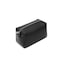 PU leather Organizer Bag Lightweight Cosmetic Bag with Ring Clasp Perfect Travel Makeup Bag for Women (Black/PU)