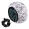 Bandana Satin Shower Cap, Three-Layer Terry Cloth Lined, with Silk Hair Ties, Microfiber Waterproof Reusable Large Size Shower Cap for Women Long Thick Hair (Blue Paisley)