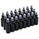2oz Glass Spray Bottle, Fine Mist Boston Glass Bottles with Black Fine Mist Sprayer Small Clear Bottles for Essential Oils, Bath, Beauty, Hair &amp; Cleaning, UV Black, Pack of 24
