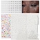Yosca 4 Pcs Self Adhesive Face Gems, Rhinestone Stickers for Face Eye Hair Nail Art Body Makeup, Nail Gems, Nail Rhinestones, Pearl Stickers for Festival Music Diwali Concert Crafts Rave Accessories