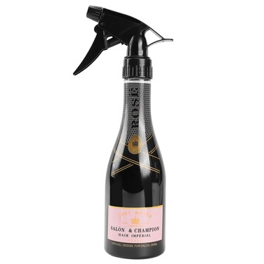 YOUNGFLY Mist Spray Bottle, 9.8oz Rose Champagne Design Salon Water Mister, 280ml Empty Trigger Fine Mist for Barber Hairdresser Home Cleaning Hair
