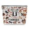 Horse Makeup Bag Gift For Animal Lover, Pet Stuff Merch Cosmetic Pouch, Funny Birthday Christmas Gift For Pet Owner Sister Bestie Bff, Just A Girl Who Loves Horses