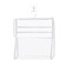 yueton 1 Set Hanging Bathroom Wash Bag Transparent Toiletries Storage Bag Toy Hanging Bag Hook Makeup Bag Travel Toiletries for Travel Bathroom Waterproof Bathroom Hanging Clothes and Towels