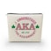 AKA Sorority Gifts Pink Green Sorority Makeup Bag Greek Sorority Cosmetic Bag Toiletry Zipper Pouch Gift for Sisters Women