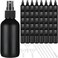 Yungyan 100 Pcs 4 oz Mini Glass Spray Bottles Empty Small Essential Oil Bottles Fine Mist with 3 Funnel 5 Dropper Cleaning Brush for Hair Travel Plants Perfumes(Black)