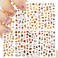 Thanksgiving Nail Stickers, 8 Sheets Thanksgiving Nail Decals, Autumn Stickers, Holiday Nail Decals, Maple Leaf Pumpkin Turkey, Nail Art Stickers for Women Girls Kids DIY Thanksgiving Day Decorations