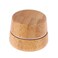 Mini Round Wooden Box Empty Refillable Bamboo Cream Jars Bottles Container Sample Storage with Screw Cap Waterproof Make Up Lotion Sample Lip Balm Box