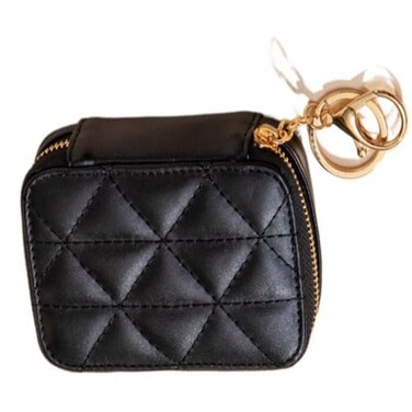 Lipstick Lip Case Mini Makeup Bag with Mirror Cosmetic Organizer Purse Soft Leather Makeup Bag Lipstick Holder Cosmetic Storage Bag for Women