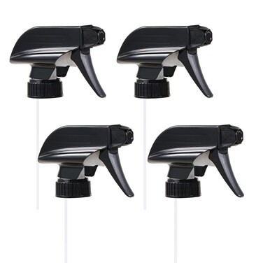 4 Pack Trigger Sprayers Replacement Spray Nozzles with Mist Stream Sprayer for 8oz/16oz Glass Spray Bottles,Quality Spray Nozzles for Home, Kitchen, Garden and Office,Cleaning Solutions