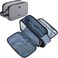 ZEEMO Travel Toiletry Bag for Men, Extra Large Water-Resistant Double-Sided Full-Open Dopp Kit, Versatile Organizer for Shower and Hygiene Accessories, Bathroom Essentials, Cosmetics, Gray