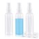 ZEJIA Small Spray Bottle 2OZ, Plastic Travel Spray Bottle, Refillable Mini Spray Bottle for Face, Liquids, Perfume, with Labels (3 Pack)
