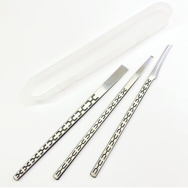 Stainless steel ingrown toenail pedicure knife set,professional foot skin scraper repair sharp blade kit for nail corn callus paronychia treatment. (2)