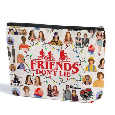 ZHAMEN Friends TV Show Merchandise Multicolor Fashion Cosmetic Bag for Women, Unisex-Adult, Travel, Makeup, Toiletries, Office, Gift