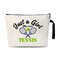 Just a Girl Who Loves Tennis Funny Cosmetic Bag, for Travel Toiletry Zipper Storage Pouch Makeup Bag, Tennis Playeres Gifts, Tennis Girls Cosmetic Bag, Gifts for Tennis Lovers, Girls Tennis Team Gifts