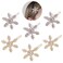 6 PCS Snowflake Rhinestone Hairpins Vintage Rhinestone Hair Clips Snowflake Hair Clips Snowflake Hair Barrette Crystal Hair Barrettes For Women Girls