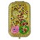 1PC Vintage Peacock with Long Tail Pattern Cosmetic Makeup Pocket Purse Magnification Jewel Mirror （Rectangle）