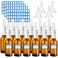 20 Pcs Nasal Spray Bottle, 30ML/1oz 12 Pcs Empty Refillable Fine Mist Glass Nasal Spray Bottle with 4 Pcs Funnels and 4 Pcs Labels&hellip;