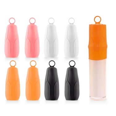 8 Pack Elastic Sleeves for Leak Proofing Travel, Leak Locks Toiletries Skins Travel Bottles Leak Proof Silicone Sleeve Covers for Travel Container in Luggage Reusable Toiletries Accessory