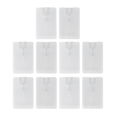 ZJchao Bottle, 10pcs Perfume Spray Bottles Credit Card Perfume Bottle Fine Mist Spray Bottles for Liquid Perfume Makeup Tool Travel Empty Flat Atomizer Pump Dispenser Cosmetic Container Jars