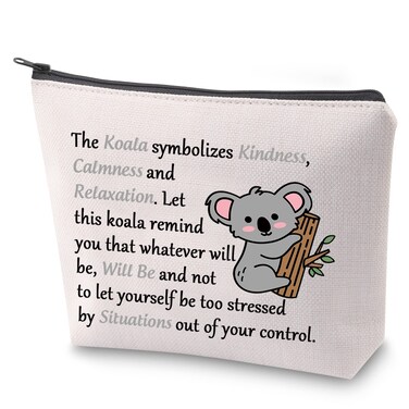ZJXHPO Koala Bear Cosmetic Bag Gift Koala Lover Makeup Zipper Touch Bag Koala Inspired Travel Case Gift Koala Bear Gift For Her (koala makeup bag)