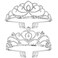ZOCONE Crystal Rhinestone Bridal Tiara 2 pack, Elegant Wedding Crown for Women Flower Girls, Birthday Headpiece Princess Crowns Hair Accessories with Comb (Silver)