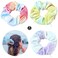 ZOSTLAND Hidden Pocket Premium Velvet Scrunchie with Secret and Hidden Zipper, Soft Hair Ties Bracelet, Key Money Storage Bag Wallet, Elastics Hair Band (3pcs Multicolour)