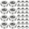 100 Pcs Aluminum Tin Jar Refillable Containers Clear Top Screw Lid Round Tin Container Bottle for Cosmetic, Cream, Diamond Painting, Salves, Balms, Lip Balm, Spices or Others, Silver (1 oz)