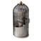 Makeup Brush Holder with Lid, 360&deg; Rotating Countertop Brushes Organizer, Clear Dustproof Cosmetics Display Case for Vanity Bathroom, Grey White