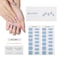 Semi Cured Gel Nail Strips &ndash; 30pcs Extra Long Stickers &ndash; Gel Nail Polish Stick On Nails Kit &ndash; Glossy &amp; Long Lasting Nail Stickers for Nail Art for Women, UV Lamp Required (Breeze)