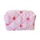 Cotton Quilted Makeup Bag Coquette Accessories Make up Bag Organizer Cute Floral Cosmetic Pouch Travel Makeup Bag for Women strawberry