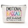 Funny Gifts for Women, Friends, Hostess Gift Ideas Cool Gifts for Women Mom Grandma Birthday Gift Ideas Gag gifts Girls Weekend Fun Makeup Travel Bag Cosmetic Bag Emotional Baggage