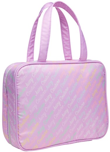 Juicy Couture Women's Cosmetics Bag - Hanging Travel Makeup and Toiletries Weekender Bag, Size One Size, Purple