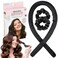 Expressions Heatless Hair Roller &amp; Scrunchies Set - Classic Black Heatless Hair Curler Curling Headband, Hair Scrunchies &amp; Heatless Curling Rod Headband, Curly Hair Products Hair Curlers